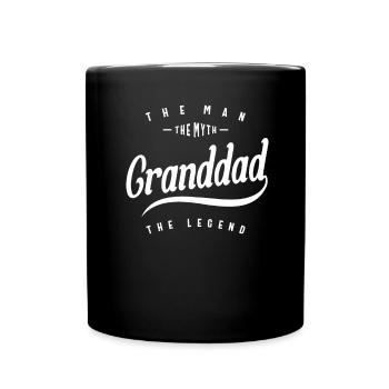 Mens Granddad The Man Myth Legend Funny - Full Colour Mug - black - Front