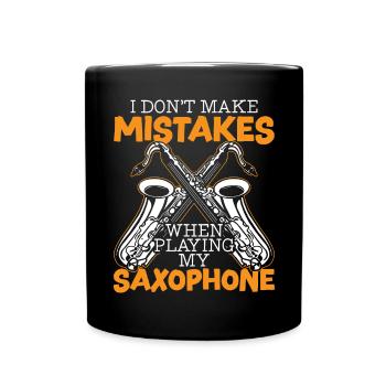 Saxophonist Saxophonist Musiker Instrumentalist - Tasse einfarbig - Schwarz - Vorne