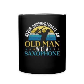 Saxophonist Saxophonist Musiker Instrumentalist - Tasse einfarbig - Schwarz - Vorne