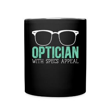 Opticien avec Spécifications Appeal Eye DoctorOptical - Mug uni - noir - Devant