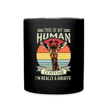 Costume de girafe Safari Africa Jungle - Mug uni - noir - Devant