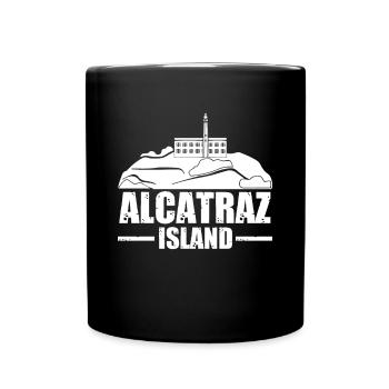 Alcatraz Island in San Francisco California - Full Colour Mug - black - Front
