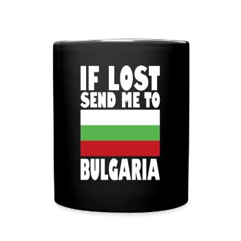 Dicton du drapeau de la Bulgarie - Mug uni - noir - Devant