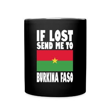 Slogan du drapeau du Burkina Faso - Mug uni - noir - Devant