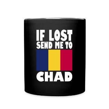 Chad Flag Saying - Full Colour Mug - black - Front