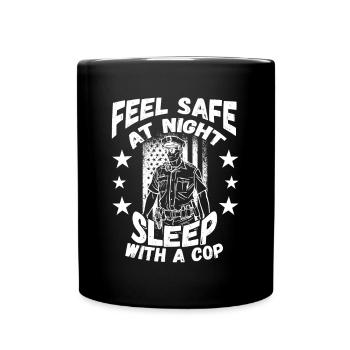 Law Enforcment Design for a Police Officer - Full Colour Mug - black - Front