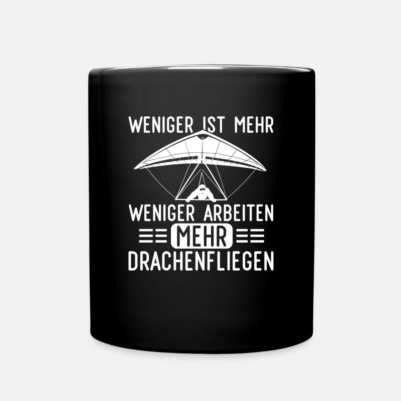 Weniger Arbeiten Mehr Paragleiten Gleitschirm - Tasse einfarbig - Schwarz