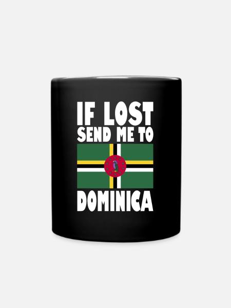 Drapeau de la Dominique - Mug uni - noir