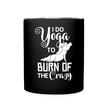 Yoga Licorne Débutant Entraînement Citations Méditation - Mug uni - noir - Devant