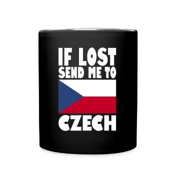 Drapeau de la République tchèque - Mug uni - noir - Devant