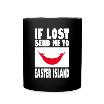 Easter Island Flag Saying - Full Colour Mug - black - Front