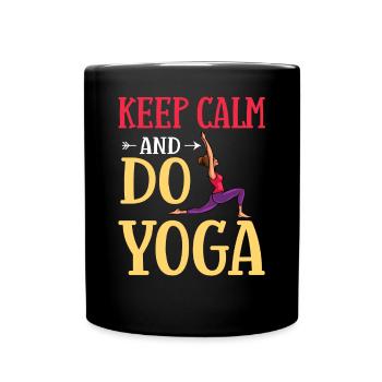 Yoga Licorne Débutant Entraînement Citations Méditation - Mug uni - noir - Devant