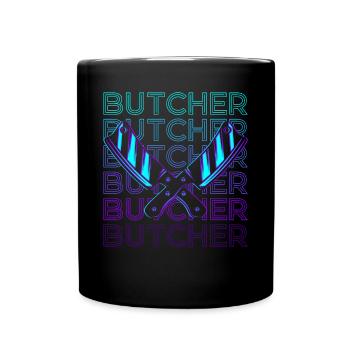 Fleischer Retro Geschenk - Tasse einfarbig - Schwarz - Vorne