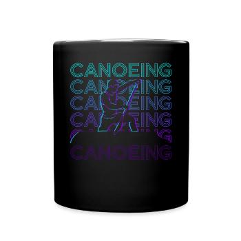 Canoë Canoë Canoë Rétro Cadeau - Mug uni - noir - Devant