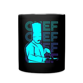 Chef Cooking Retro Cadeau - Mug uni - noir - Devant