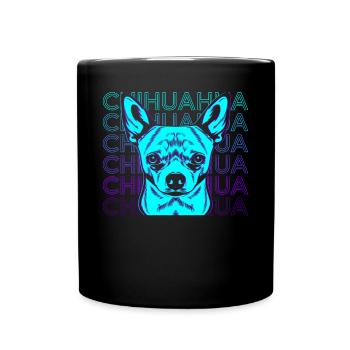 Chihuahua Retro Gift - Full Colour Mug - black - Front