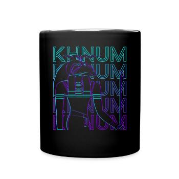 Khnum Egyptian God Ancient Egypt Retro Geschen - Full Colour Mug - black - Front