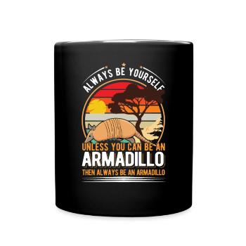 Armadillo Gift Armadillo - Full Colour Mug - black - Front