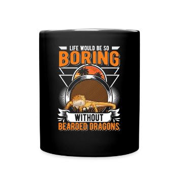 Dragon barbu Cadeau Dragon barbu - Mug uni - noir - Devant