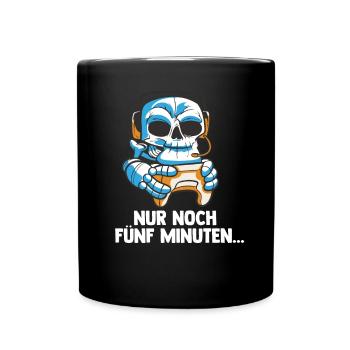 Streamen Videospiele Skelett - Computer Spiele - Tasse einfarbig - Schwarz - Vorne