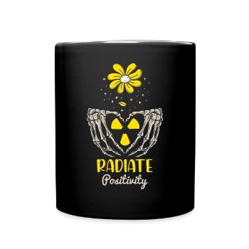 X-Ray Flower Wheel Tech Gift - Full Colour Mug - black - Front