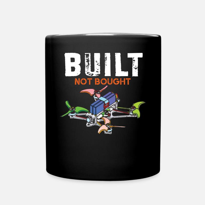 Cartoon FPV Drone Pilot Freestyle - Full Colour Mug - black