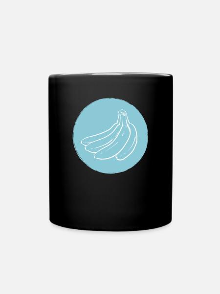 Banane - Tasse einfarbig - Schwarz