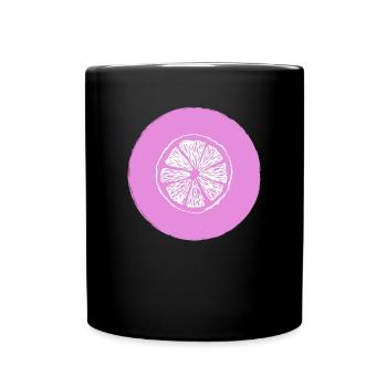 Orange lemon - Full Colour Mug - black - Front
