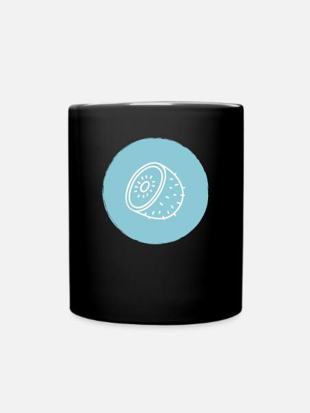 Kiwi - Tasse einfarbig - Schwarz