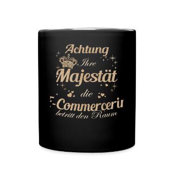 Online-Händler Frauen-Majestät Damen - Tasse einfarbig - Schwarz - Vorne