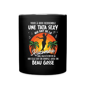 tata danseuse kizomba sexy couple BG amour tante - Mug uni - noir - Devant