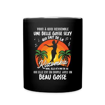 belle gosse danseuse kizomba sexy couple BG amour - Mug uni - noir - Devant