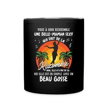 belle maman danseuse kizomba sexy couple BG amour - Mug uni - noir - Devant