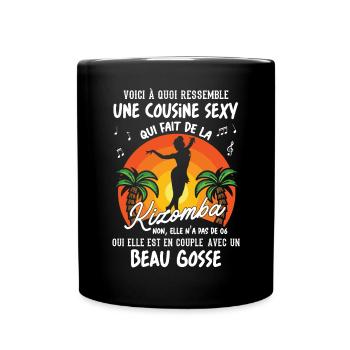 cousine danseuse kizomba sexy couple BG amour - Mug uni - noir - Devant