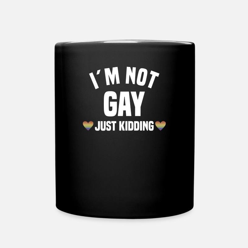 Lgbt Lesbian Rainbow Flag Bisexual Queer - Full Colour Mug - black