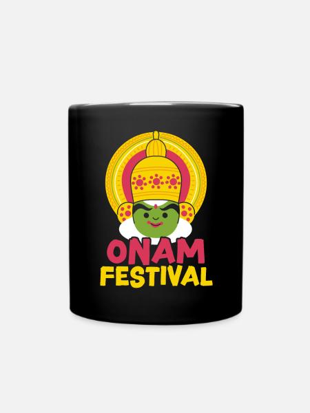 Onam Festival Indien Urlaub Indisch Kerala - Tasse einfarbig - Schwarz