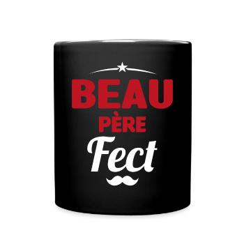 beau-pèrefect cadeau beau-papa anniversaire humour - Mug uni - noir - Devant