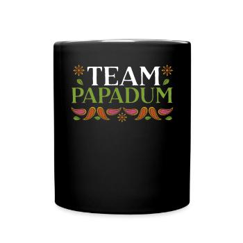 Team Papadum Onam Festival India Indian Kerala - Full Colour Mug - black - Front