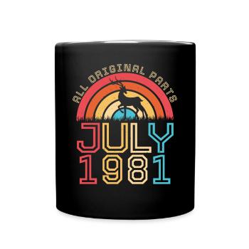Born in July 1981 - Full Colour Mug - black - Front