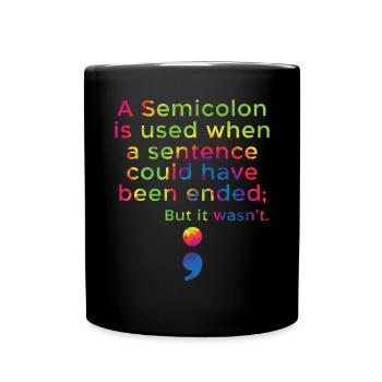 Sensibilisation à la prévention du suicide Santé mentale - Mug uni - noir - Devant