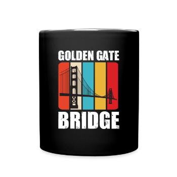 Golden Gate Bridge Californie Baie de San Francisco - Mug uni - noir - Devant