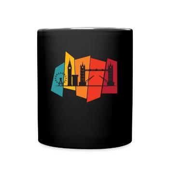 Big Ben Tower Bridge Westminster London England - Tasse einfarbig - Schwarz - Vorne