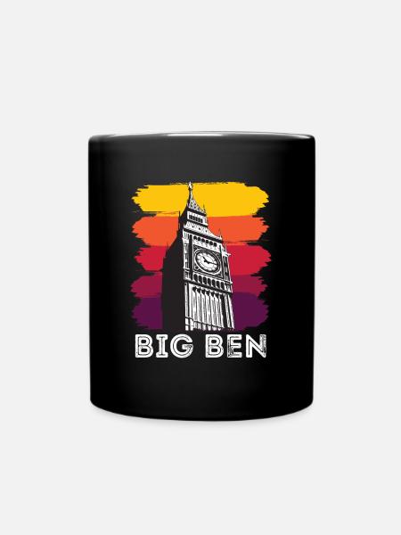 Big Ben London England UK English - Full Colour Mug - black
