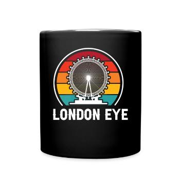 London Eye England UK United Kingdom Holidays - Full Colour Mug - black - Front