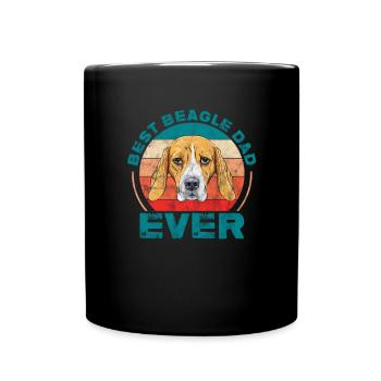 Beagle Father - Full Colour Mug - black - Front