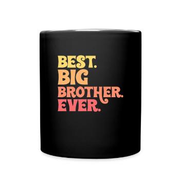 Big Brother Frère Sœur Cadeau - Mug uni - noir - Devant