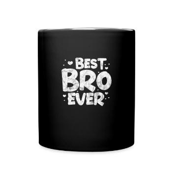 Bruder - Tasse einfarbig - Schwarz - Vorne
