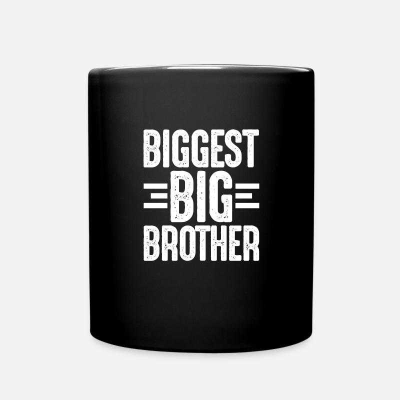 Big Brother Sibling Sister Gift - Full Colour Mug - black