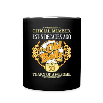 50 ans du 50e anniversaire du Old Balls Club - Mug uni - noir - Devant