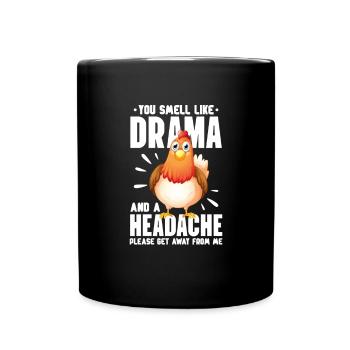 Chicken Farm Poultry Rooster Chickens Gift - Full Colour Mug - black - Front